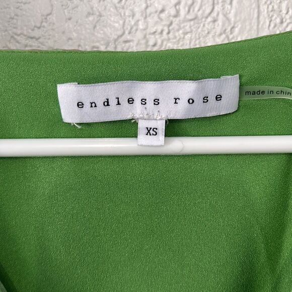 Endless Rose crop top print green size XS - Picture 2 of 6